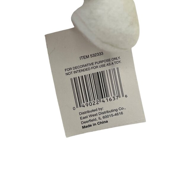 Holiday Seasons 8" Plush Snowman Figurine With Tree & Scarf For Decorative Purpo - Picture 5 of 7